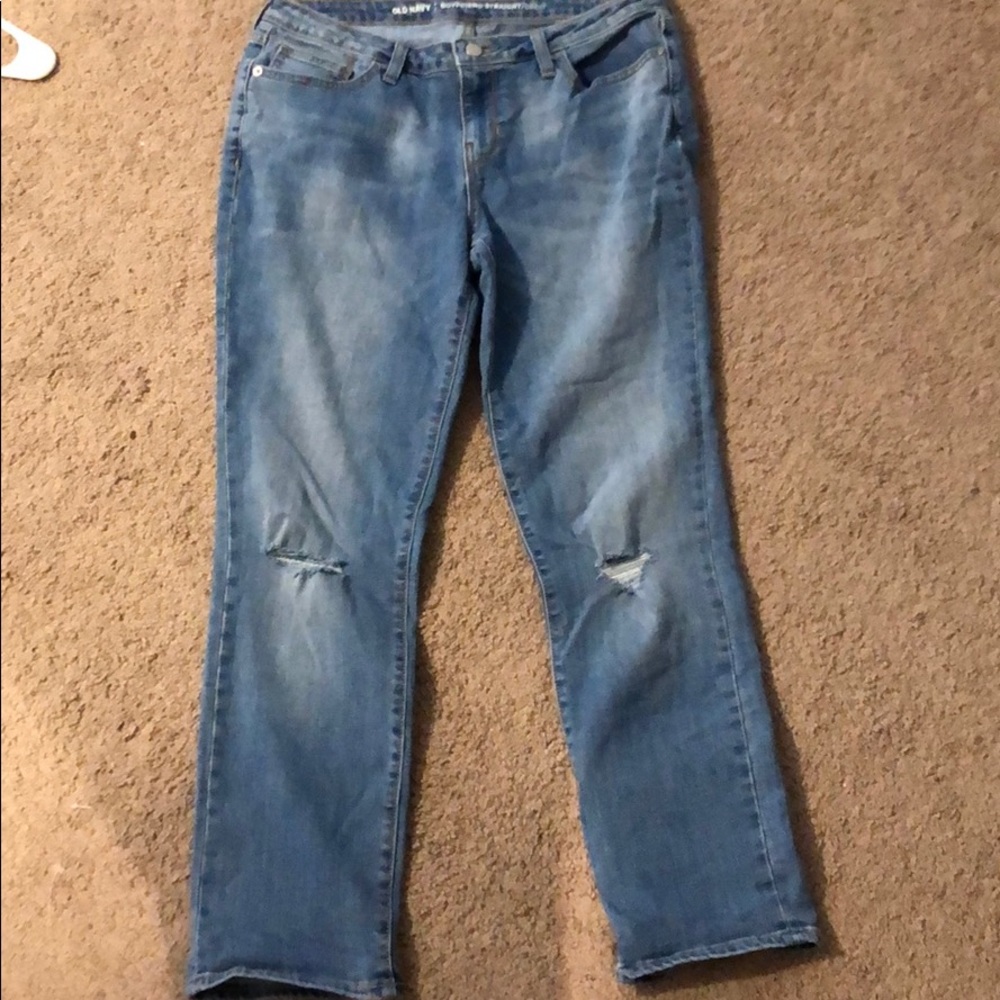 Straight boyfriend jeans